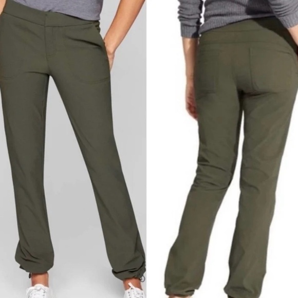 Athleta Wander Pants, Olive Green, Size 4 Petite - Picture 1 of 12